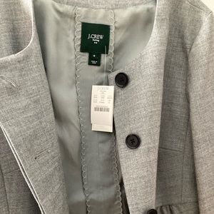 JCrew collection NWT suite jacket.  Feminine style peplum and bracelet sleeves.